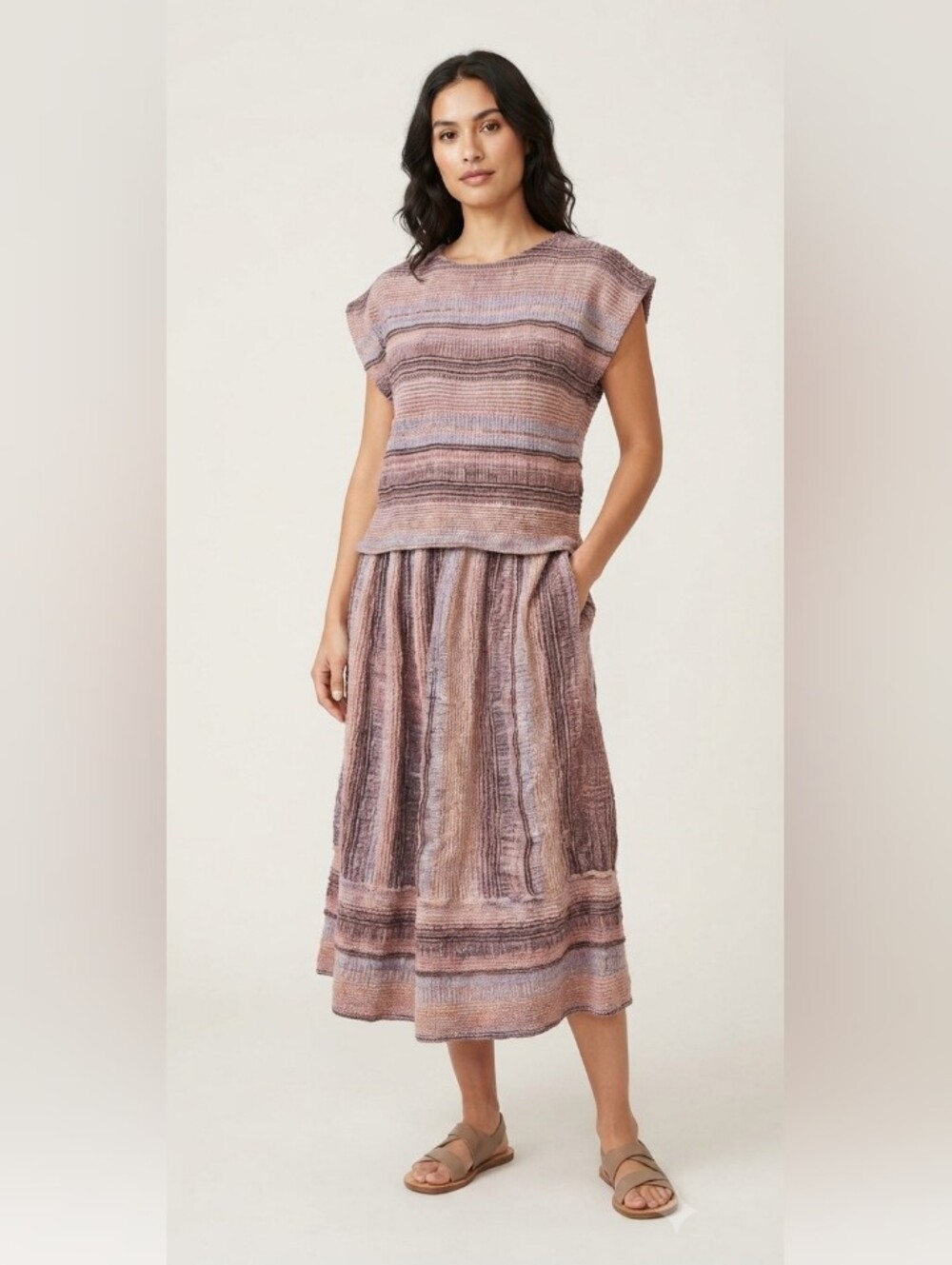 Made in India Cotton 2 Piece Top & Skirt Set Size Medium 100% Cotton